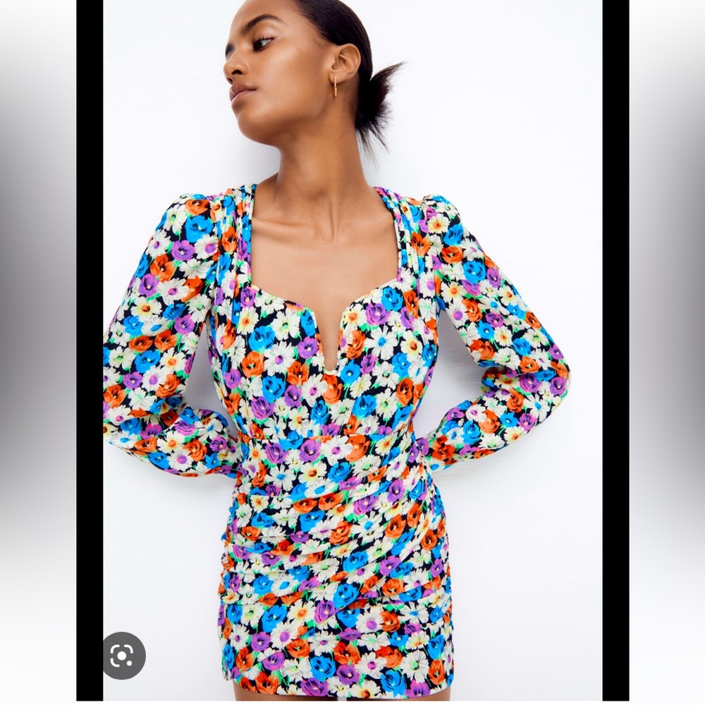 Zara floral dress